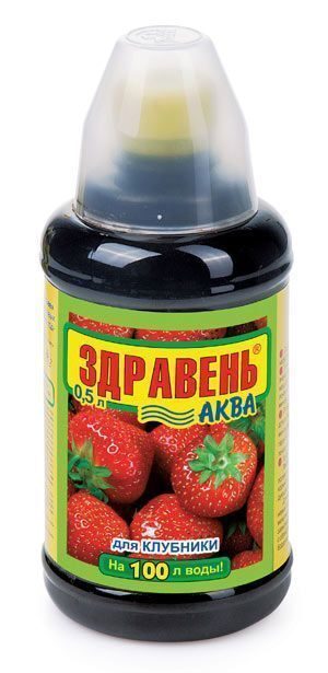 «Здравень Аква для клубники», бутылка с мерным стаканом «Здравень Аква для клубники», бутылка с мерным стаканом